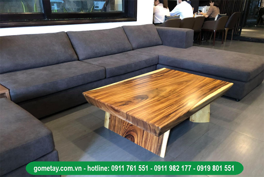 bàn sofa gỗ nguyên tấm tphcm 