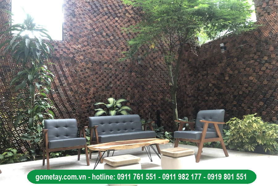 bàn sofa nguyên tấm gỗ me tây