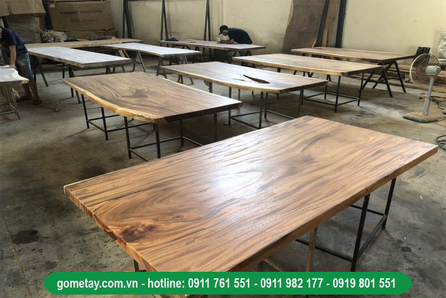 địa chỉ bán bàn gỗ nguyên tấm me tây hồ chí minh