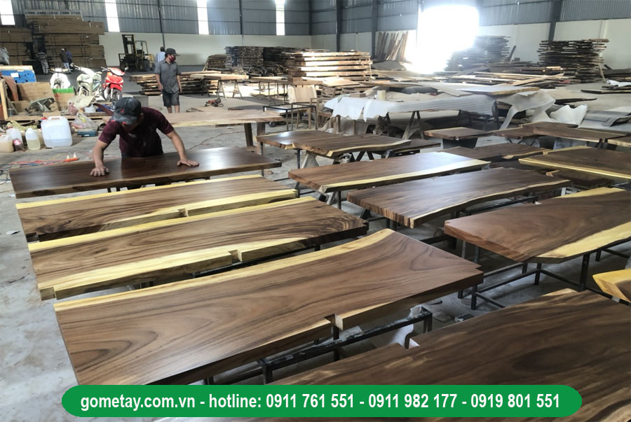 địa chỉ bán bàn gỗ nguyên tấm me tây 