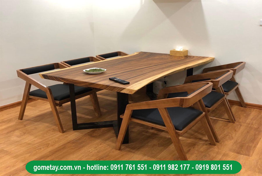 sử dụng mặt bàn gỗ me tây nguyên tấm đúng cách 02
